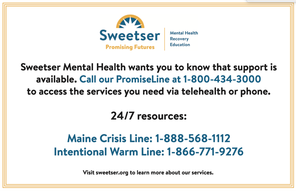 SWEETSER MENTAL HEALTH SERVICES