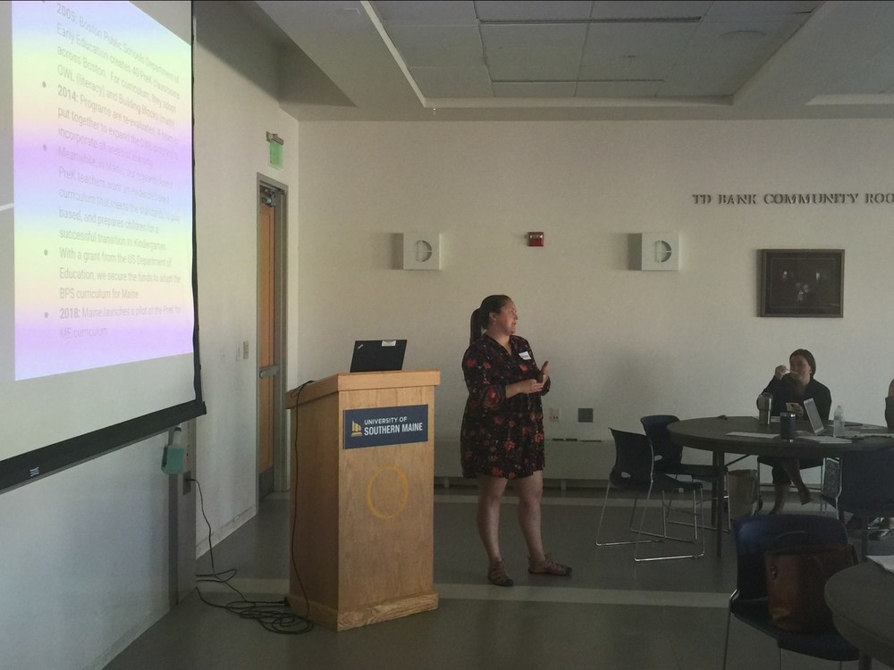 Melissa Brown, PreK Teacher, Presenting at a Conference