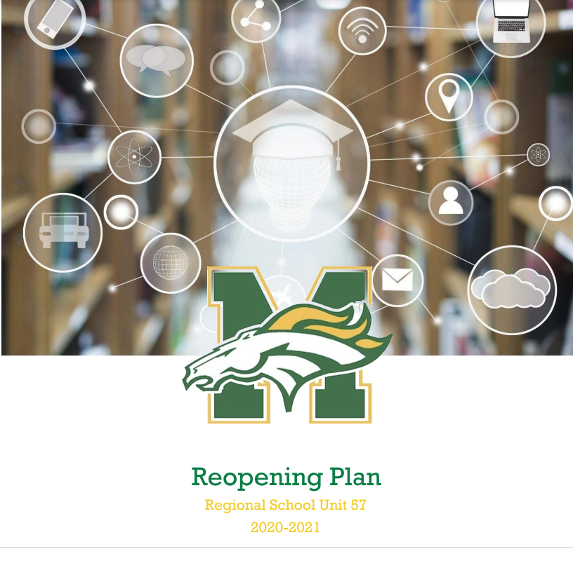reopening plan image with RSU 57 logo