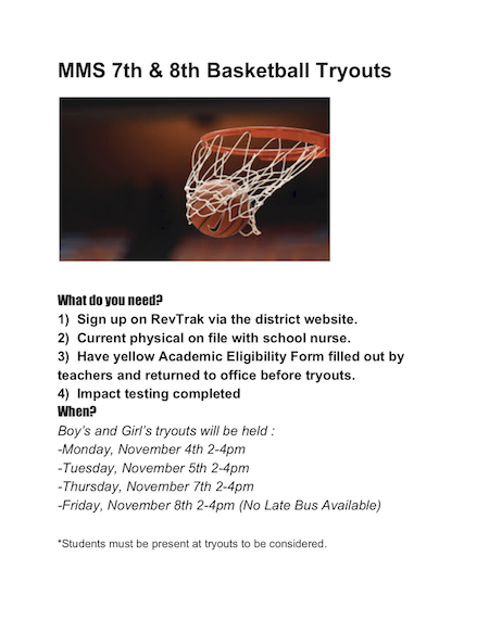 Basketball Tryouts Flyer