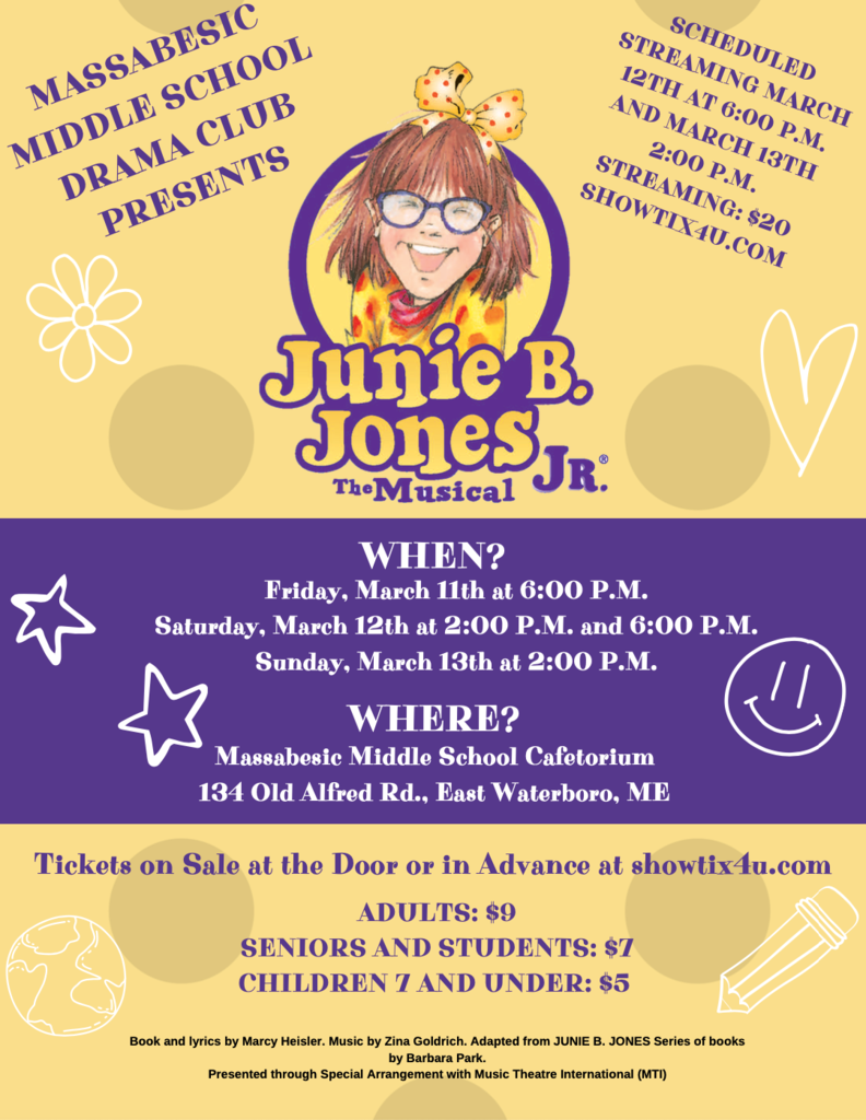 MMS production of Junie B. Jones Jr poster