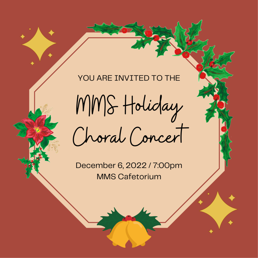 MMS Holiday Choral Concert invitation