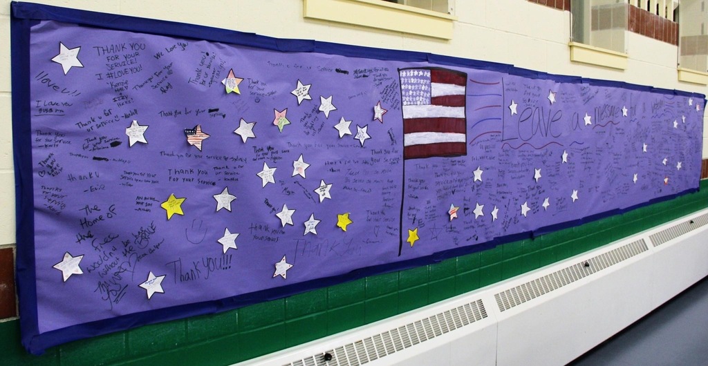 A "Wall of Gratitude" from all MMS Students